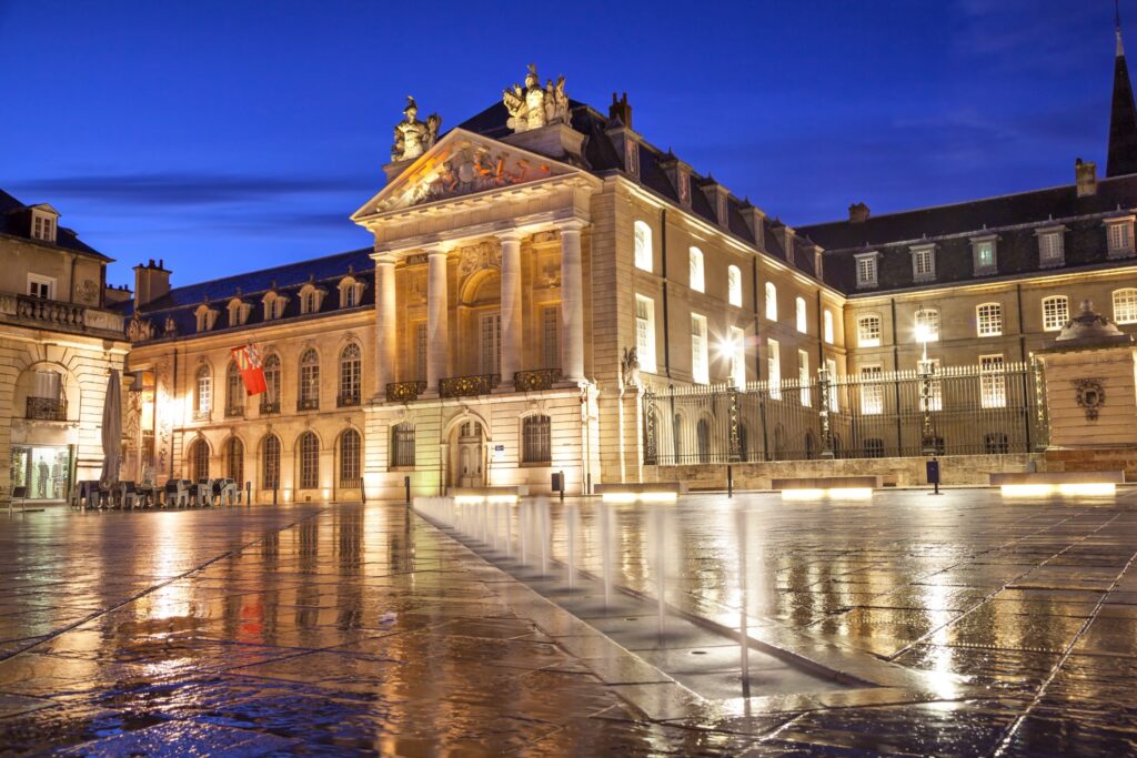 The old palace of the Dukes of Burgundy lies on the Place de la Liberation in Dijon today. It is now part museum and part municipal offices.