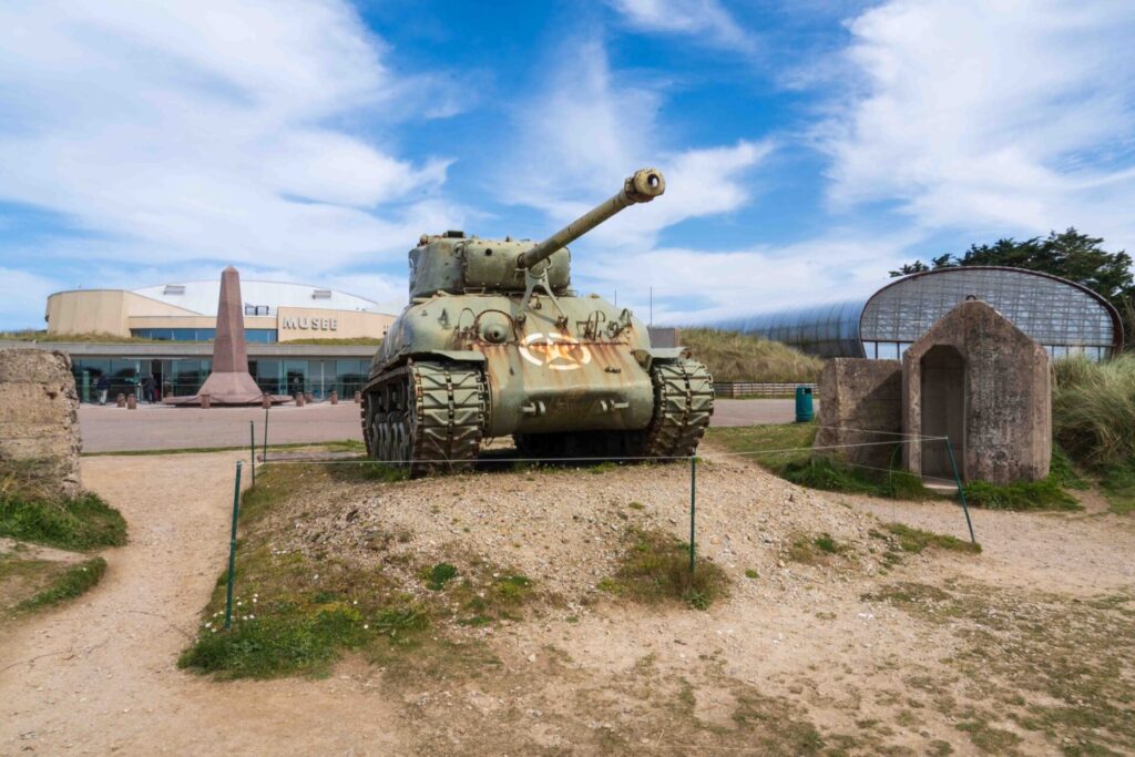 The Beaches of Normandy are known for the landings on D-Day during World War 2. There are lots of military museums in the area. The Utah Beach Museum in Sainte Marie du Mont is worth a stop if you are in Normandy.